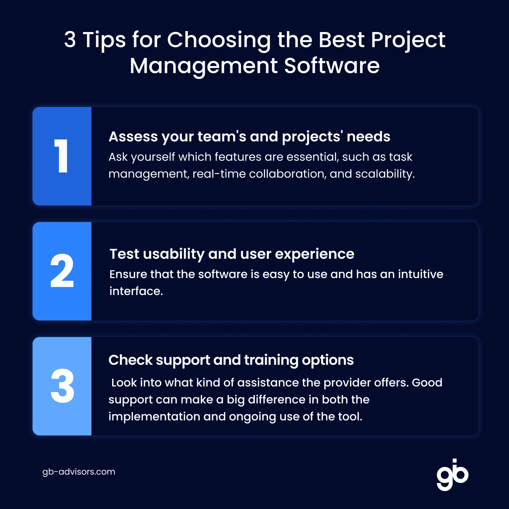 3 tips to choose the best project management software