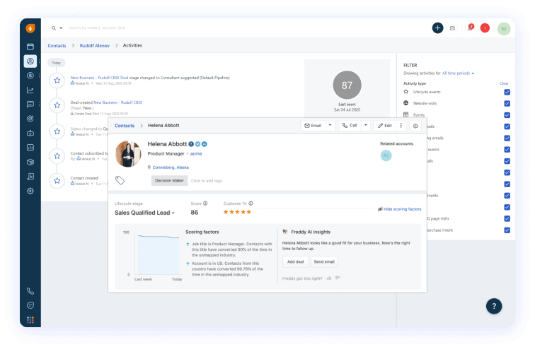 Optimize Deal Management with Freshsales CRM Software