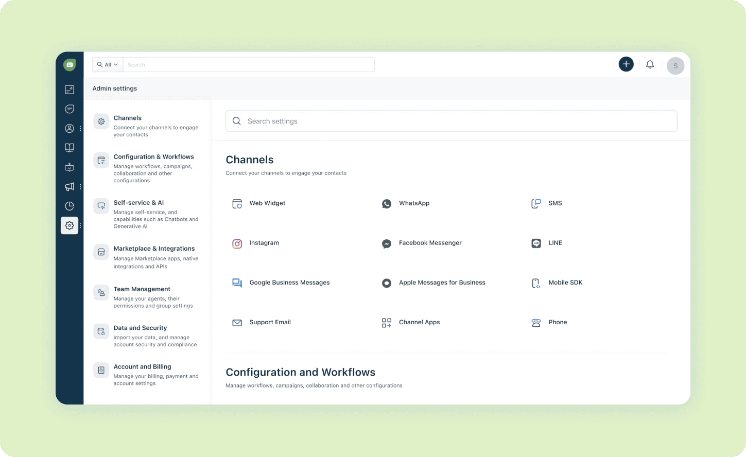 Channels in Freshdesk Omni. Ticketing systems